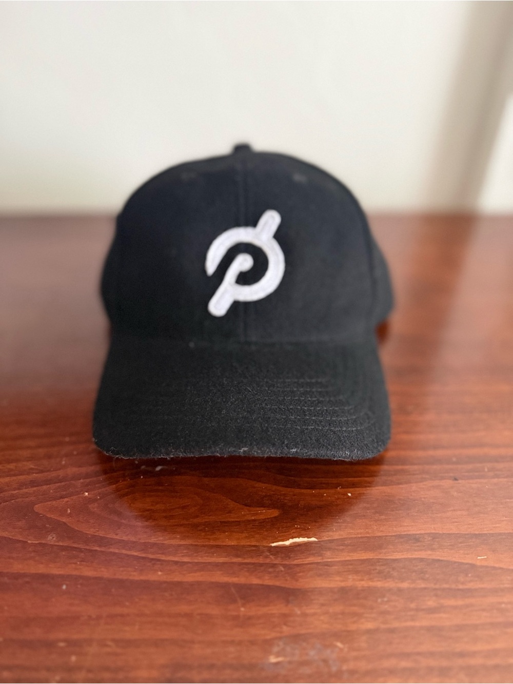 NWT Wool Peloton Logo Black Baseball Cap
